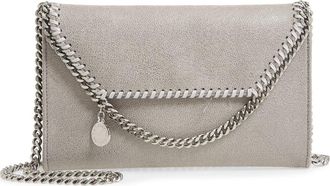 Stella McCartney Mini Falabella Shaggy Dear Faux Leather Crossbody Bag in Light Grey at Nordstrom