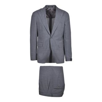 Tagliatore Kostuums, Heren, Grijs, L, Single Breasted Suit