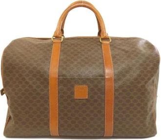 Celine Pre-owned Weekend Bags, female, Brown, Size: ONE SIZE Pre-owned Plastic celine-bags