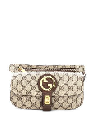 Gucci Blondie Flap Pocket GG Coated Canvas belt bag - women - Fabric - One Size - Brown