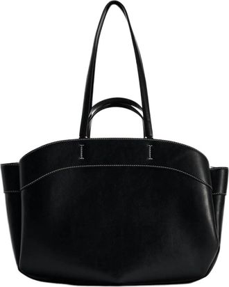 Generic Compatible For Women Tote Bag Underarm Pouch Large Capacity Pu Leather Shoulder Retro Crossbody Casual Portable Bucket Bags Handbag(Black)