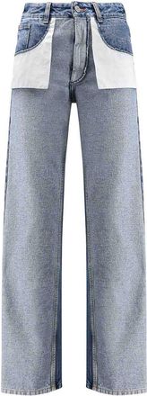 Maison Margiela Straight leg jeans with overturned pockets