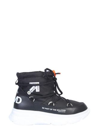 Forward High-Top Black Nylon Boots