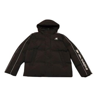 New Balance Casual Hooded Puffer Jacket Black NPA4E111-BK