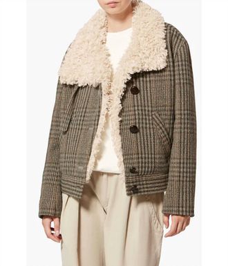 Isabel Marant Fadia Coat In Beige