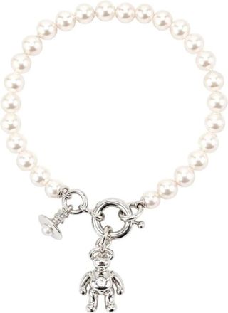 Vivienne Westwood Ruby Pearl Armband - Dames - Armbanden - Grijs - ONE Size - Accessoires