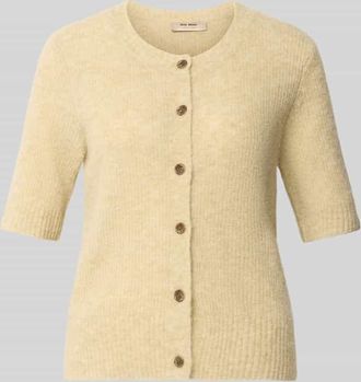 Mos Mosh Cardigan aus Woll-Mix mit 1/2-Arm Modell Thora in Beige, Gr&ouml;&szlig;e XL
