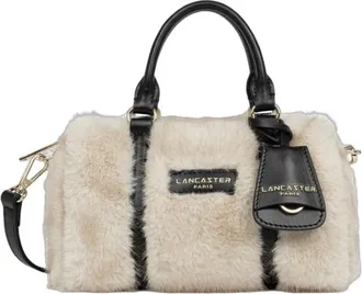 Lancaster Moumoute Small Duffle Bag - Dames - Tassen - Beige - Maat: ONE Size Leer