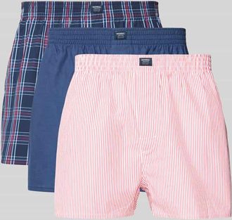 Mc Neal Boxershorts mit elastischem Bund im 3er-Pack in Rot, Gr&ouml;&szlig;e XXL