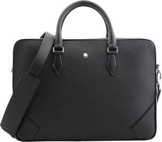 Montblanc Black Grain Leather Document Case