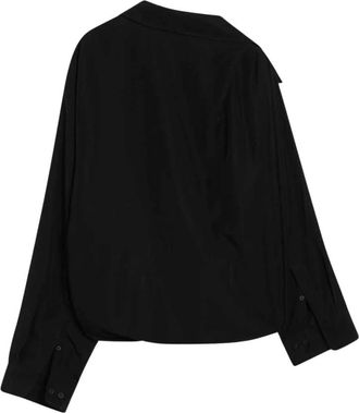 Balenciaga Zwarte overhemd met lange mouwen - Dames - Blouses - Zwart - XS - Overhemden