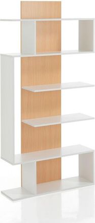 Oresteluchetta Oresteluchetta - Libreria a colonna effetto legno bianca cm. H.170 x L.80 x P.25,5