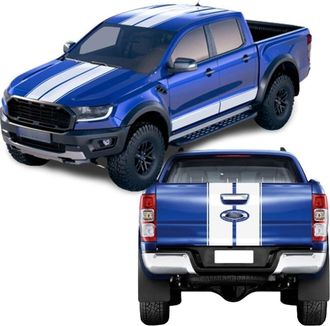 OEM Juego De 5 Pegatinas De Vinilo Para Coche: Para Cap&oacute;, Puerta Lateral, Techo, Puerta Trasera, Franjas Gr&aacute;ficas, Geniales, Compatibles Con Ford Ranger 2