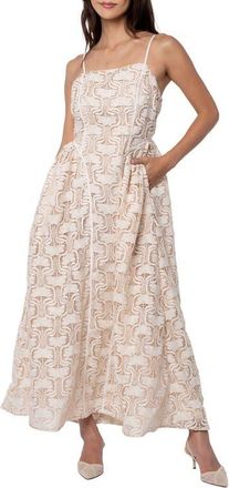 Ciebon Amber Lace Midi Dress in Cream at Nordstrom, Size X-Large