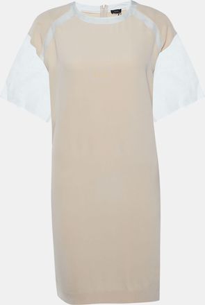 Joseph Light Pink Silk & Organza Detail Shift Dress