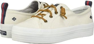 Sperry Top-Sider Crest Vibe Triple Canvas Womens Shoes White : 6.5 M (B)