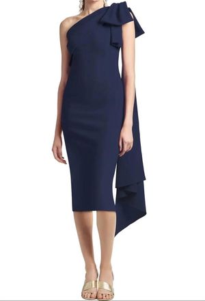 Sachin & Babi Miranda One-Shoulder Dress In Navy