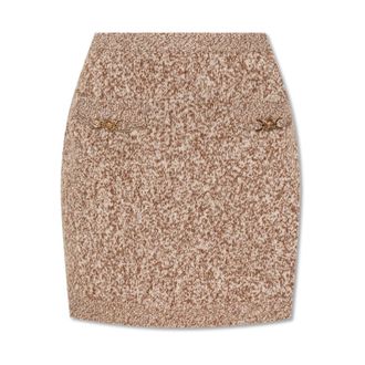 Versace Dames, Rokken, Beige, Maat: S Wol