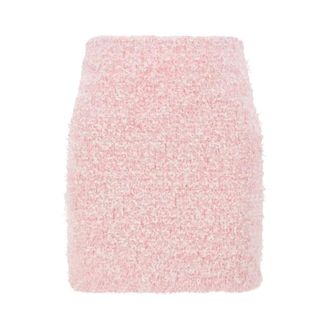 Balenciaga Short Skirts, female, Pink, Size: M Monochrome Mini Skirt
