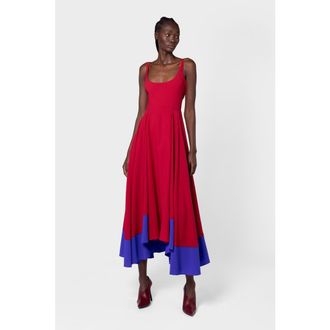 Roksanda Ilincic Awn Floaty Midi Dress in Amaranthus at Nordstrom, Size 10