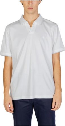 Calvin Klein Jeans Witte Polo Shirt Herfst/Winter - Heren - Polos - Wit - 2XL - Katoen - Tops