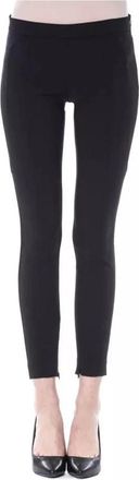Byblos Zwarte Skinny Leggings met Laterale Rits - Dames - Leggings - Zwart - XS - Polyester - Broeken