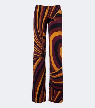 Pucci Iride satin jersey wide-leg pants