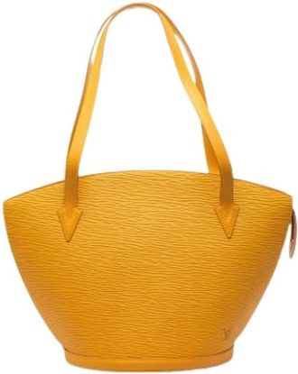 Louis Vuitton Pre-owned Saint Jacques PM - Dames - Vintage Schoudertas - Geel - ONE Size - Leer - Vintage