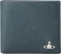 Vivienne Westwood Orb Plaque Bi-fold Portemonnee - Heren - Portefeuilles - Zwart - ONE Size - Leer - Accessoires
