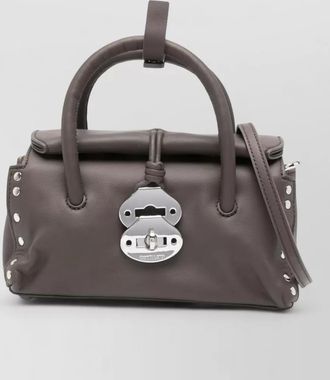 Zanellato dotta saeta baby leather shoulder bag