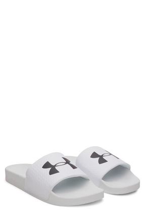 Under Armour UA ARMR Slide Sandal in White /White /Black at Nordstrom, Size 11