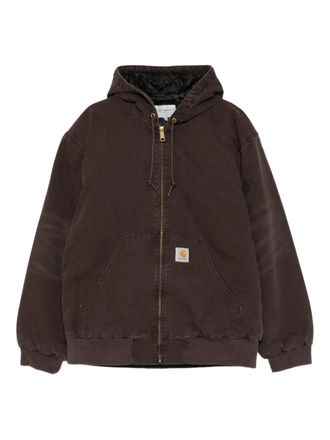 Carhartt Work in Progress logo-patch jacket - Brown