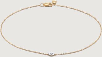Monica Vinader Gold Diamond Marquise Chain Bracelet Diamond