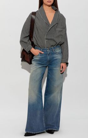 R13 oversize Shirt, Womens, Black