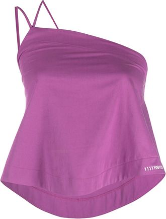 Soci&eacute;t&eacute; Anonyme one-shoulder sleeveless top - women - Cotton - S - Purple