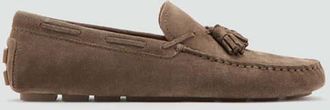 Mango Scarpe driver camoscio frange marrone medio - Uomo - 39 - MANGO MAN