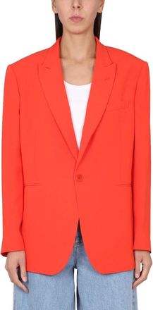 Aspesi Mod. G603 Jacket - Dames - Blazers - Oranje - S - Leer - Jassen