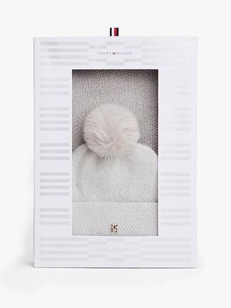 Tommy Hilfiger Metallic Beanie And Scarf Gift Box