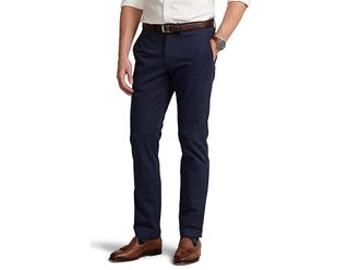 Polo Ralph Lauren Stretch Straight Fit Chino Pants Mens Clothing Nautical Ink : 30 30, Twill/Elastane/Cotton