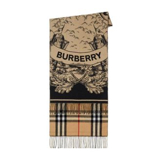 Burberry Check Cashmere Scarf - male - Burberry - Winter Scarves - Beige - ONE SIZE - Accessories