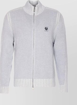 Belstaff ribbed knit sweater textured finish