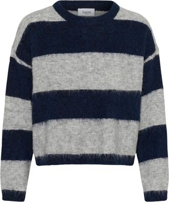 Saint Tropez MilaSZ Girocollo - - Knitwear - Donna - Blu - L