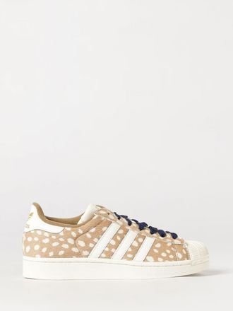 adidas Superstar II Trainers in Leather and Pony Hair with Polka Dots