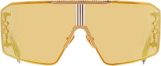 Balmain LE MASQUE Yellow Mirror Shield Unisex Sunglasses BPS-146 D 147