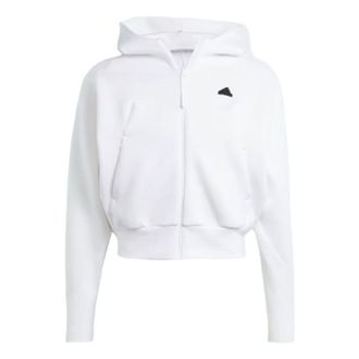 adidas (WMNS) adidas Z.N.E. Full-Zip Hoodie Asia Sizing White IN5133