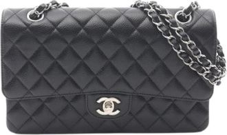 Chanel Pre-owned Matelasse Schoudertas - Dames - Vintage Schoudertas - Zwart - ONE Size - Leer - Vintage