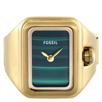 Fossil Raquel Quartz Green Dial Ladies Watch Ring ES5448
