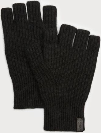 Vince Ribbed Cashmere Fingerless Gloves