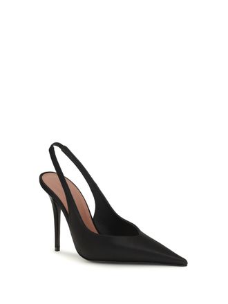 Amina Muaddi Anok Slingback Pump - Black
