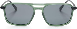 Etnia Barcelona Buffalo square-frame sunglasses - unisex - Acetate - 56 - Green